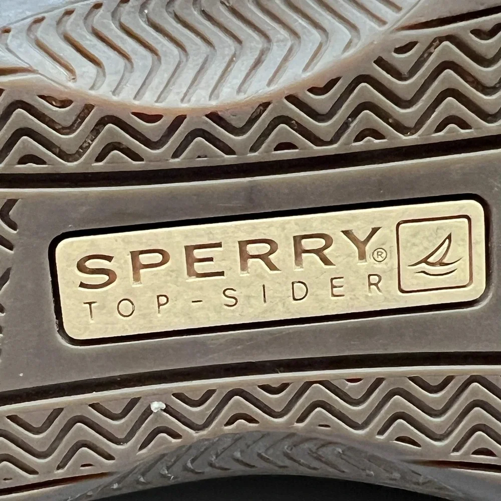 Sperry Shoes Mens 11 Brown Leather Mesh Top Sider Boat Moc Toe Casual Comfort